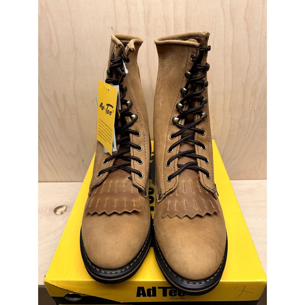 Ad Tec Packer Boot 9224M Men's US 9 M Crazy Horse Leather